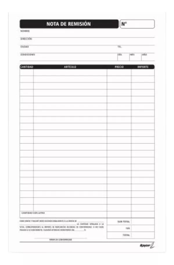 Notas Remision Autocopiante Esquela Rayter 4 Blocks 44h C/u
