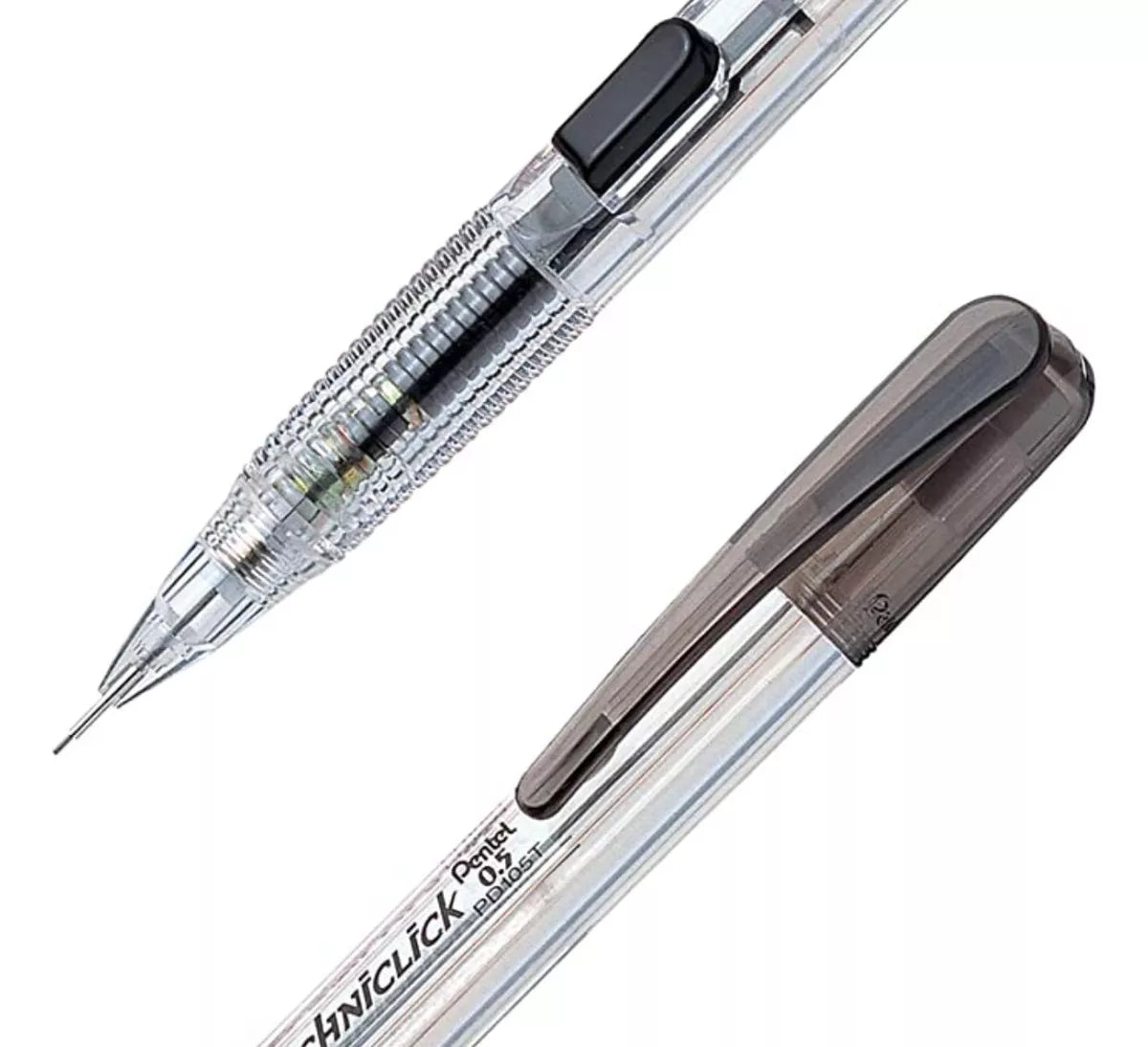 2 Lapicero Portaminas Pentel Techniclick 0.5mm con borrador