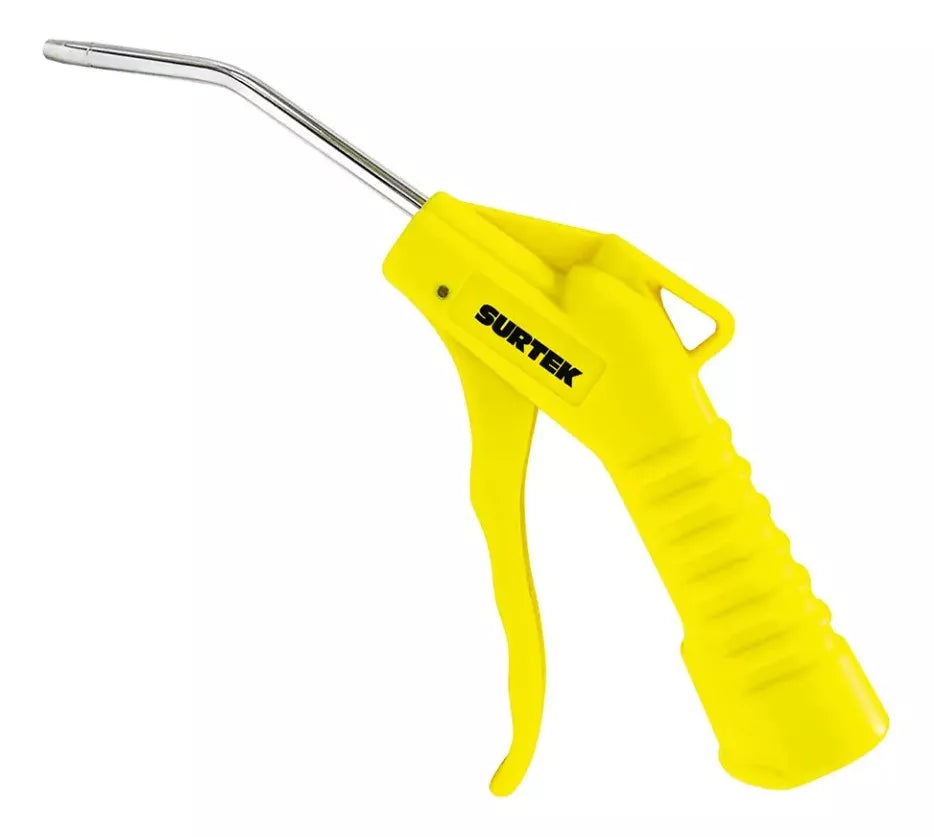 Pistola Sopleteadora Aire Surtek 1/4 Npt Nariz 3'' Amarillo
