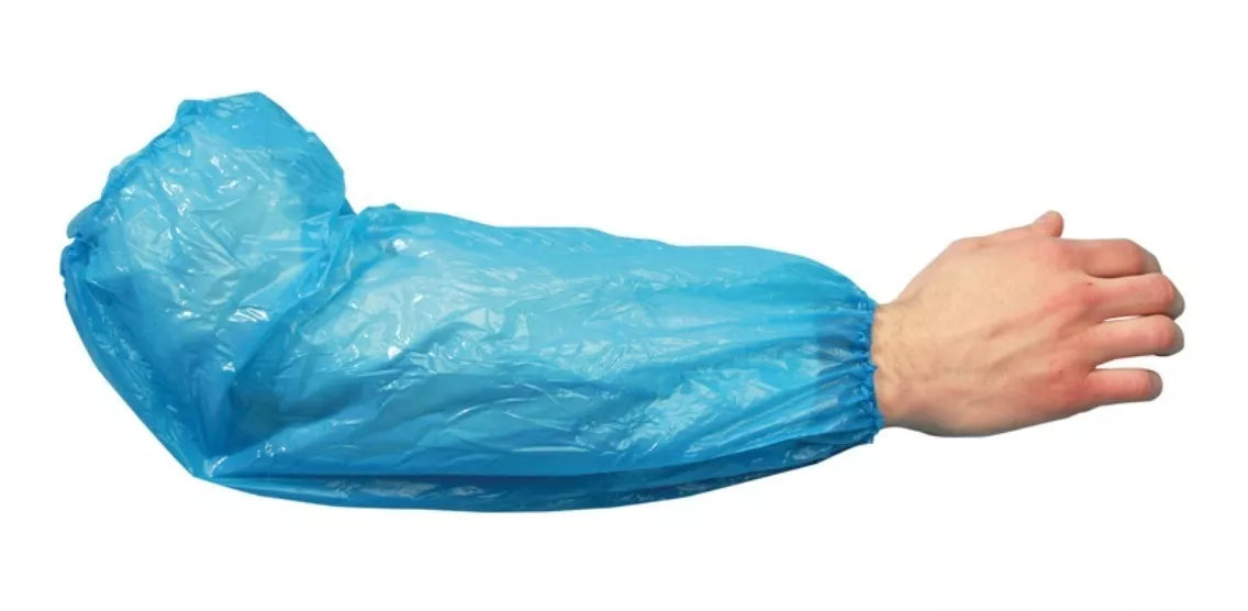 100 Cubre Manga Protector Polietileno Liga Ajustable Alyger