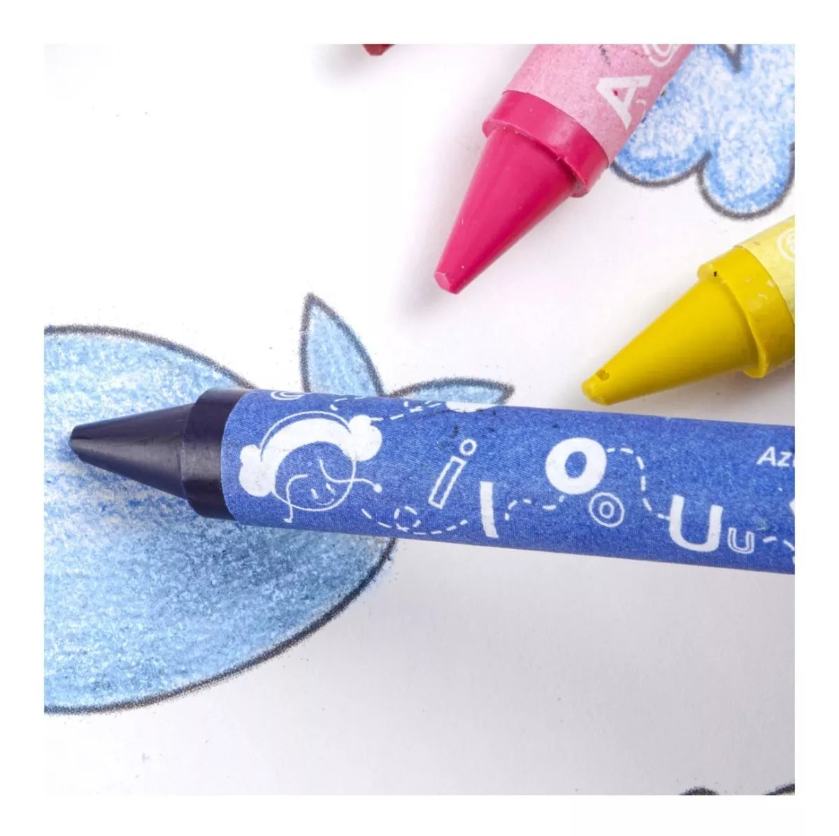 6 Crayones Triangular Jumbo Cera Pelikan Escolar Niños