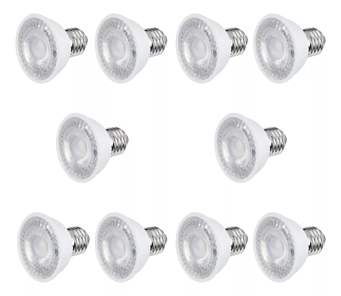 Foco LED Dicroico Aksi E27 55w 7w Luz Cálida 127v Paquete 10 piezas