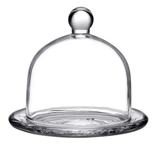 Bombonera Campana Vidrio Dulcero Tapa Pastel Cupcake 12cm