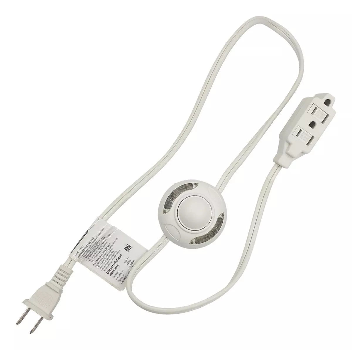 Extensión Con Apagador De Pie Con 3 Contactos Sanelec