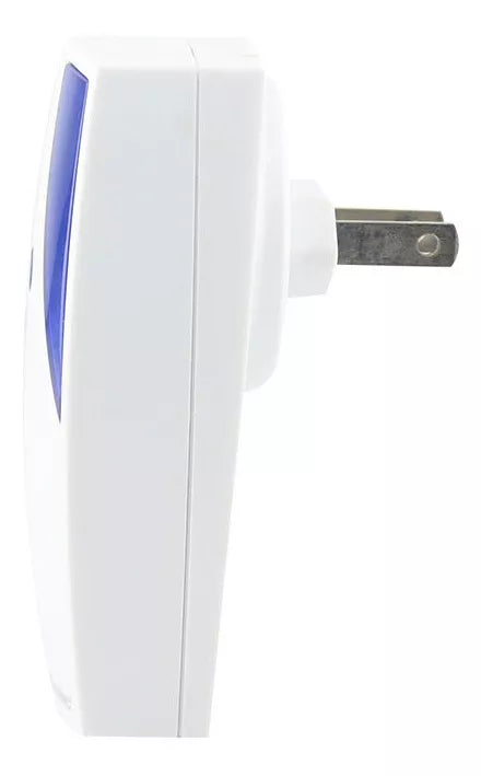Timbre Inalámbrico C/clavija Sanelec Led Azul Alcance 80m