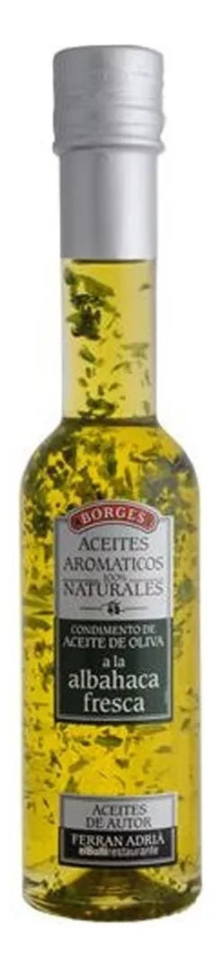 Aceite De Oliva A La Albahaca Gourmet Borges 200ml
