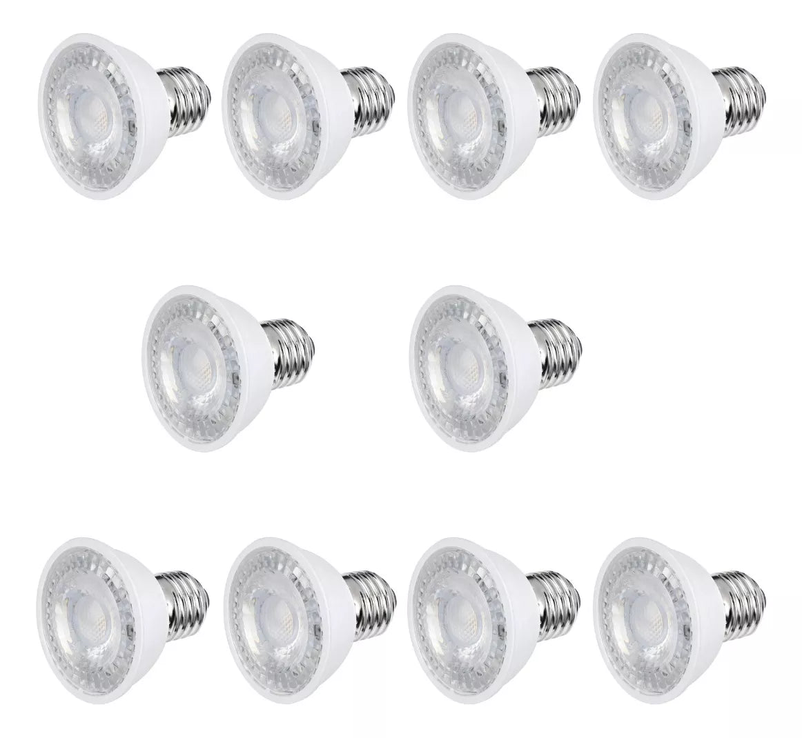 Paquete de 10 Focos LED Aksi 5w Luz Cálida Base E27