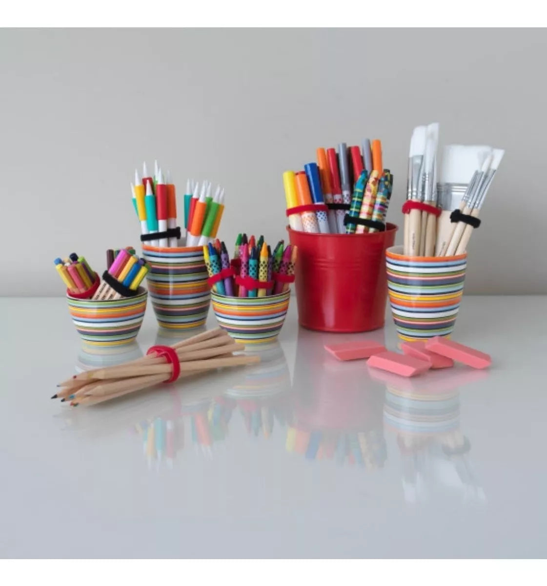 Tiras Organizadoras de Cables Velcro Gris – Paquete de 30 Cintas