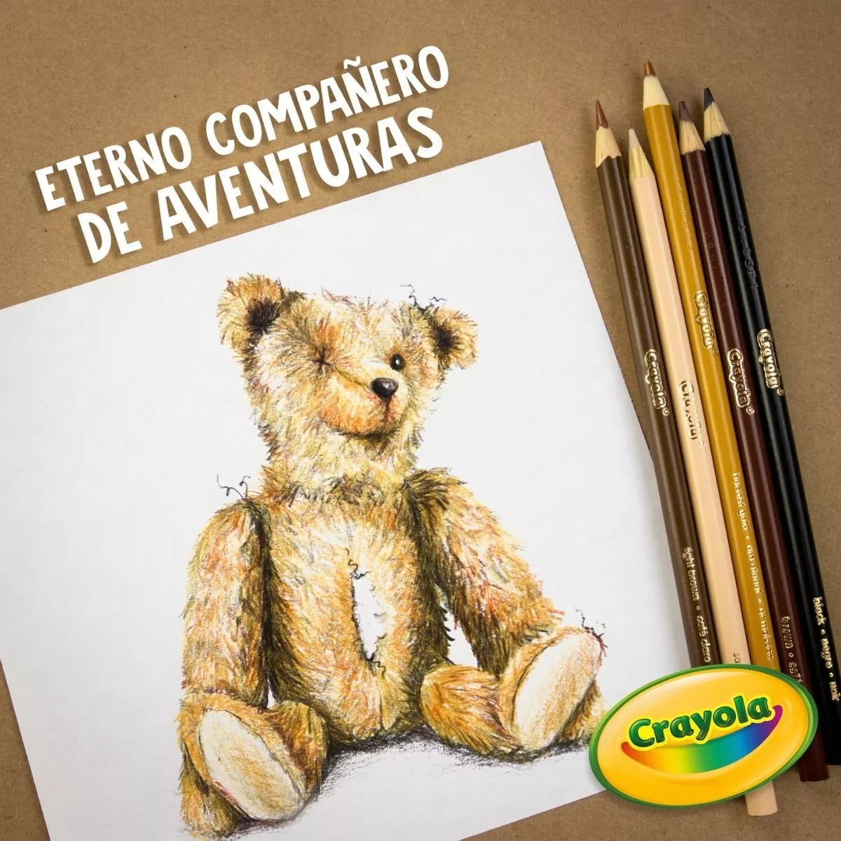 Caja 12 Lapices Colores Redondos + Sacapuntas Dibujo Crayola