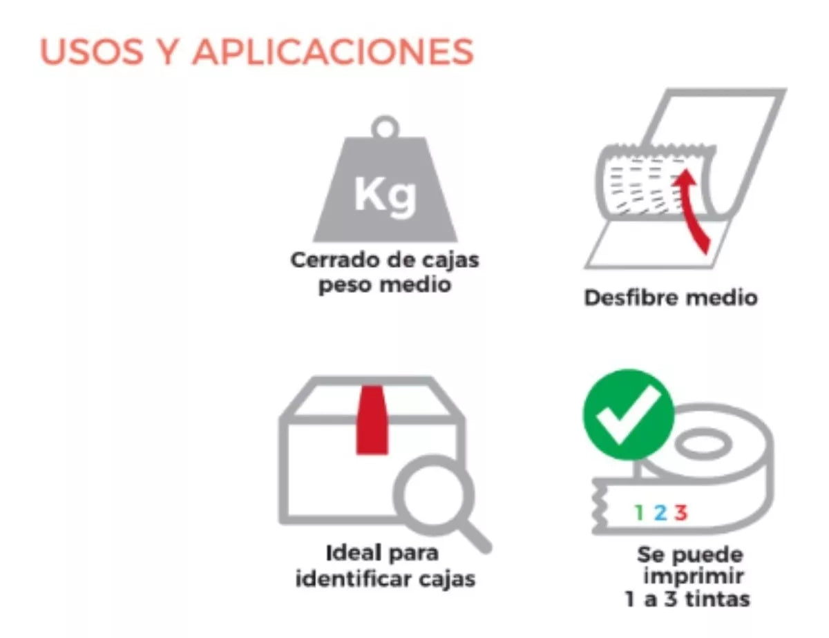 6 Cintas Adhesivas Empaque Acrílica Janel 090 48mmx150 Elegir Color