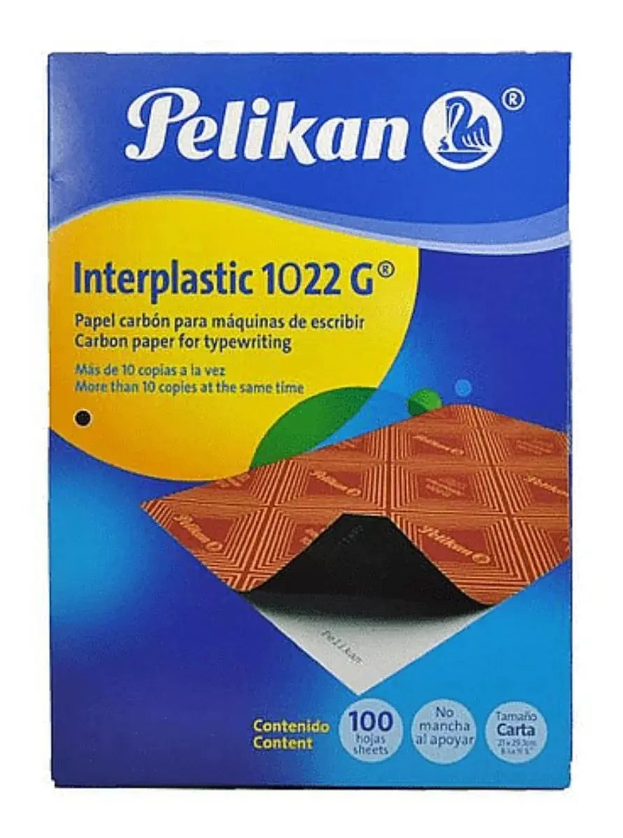 Pelikan Pochette de 10 films Noires carbone A4 Interplastic pour