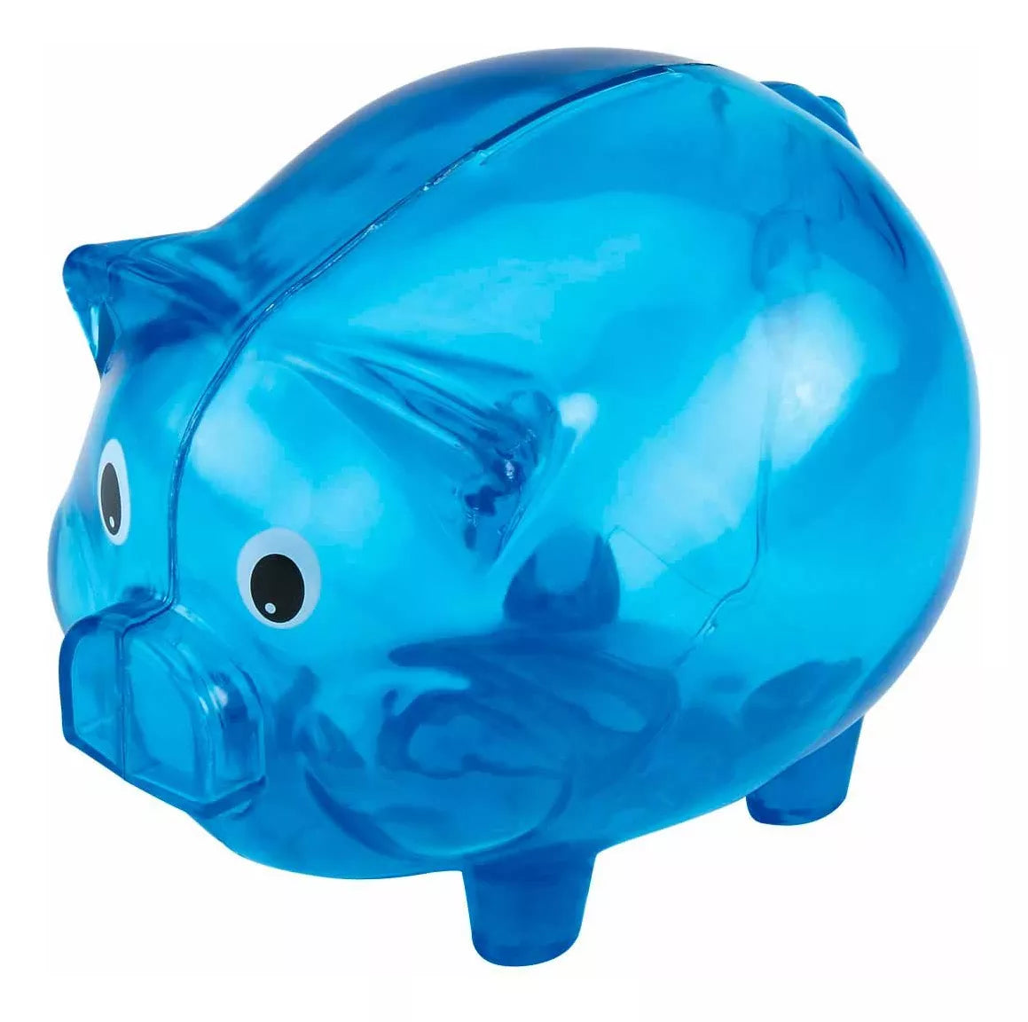 Alcancia Plastico Cochinito Ahorro Colores Traslucido Colores