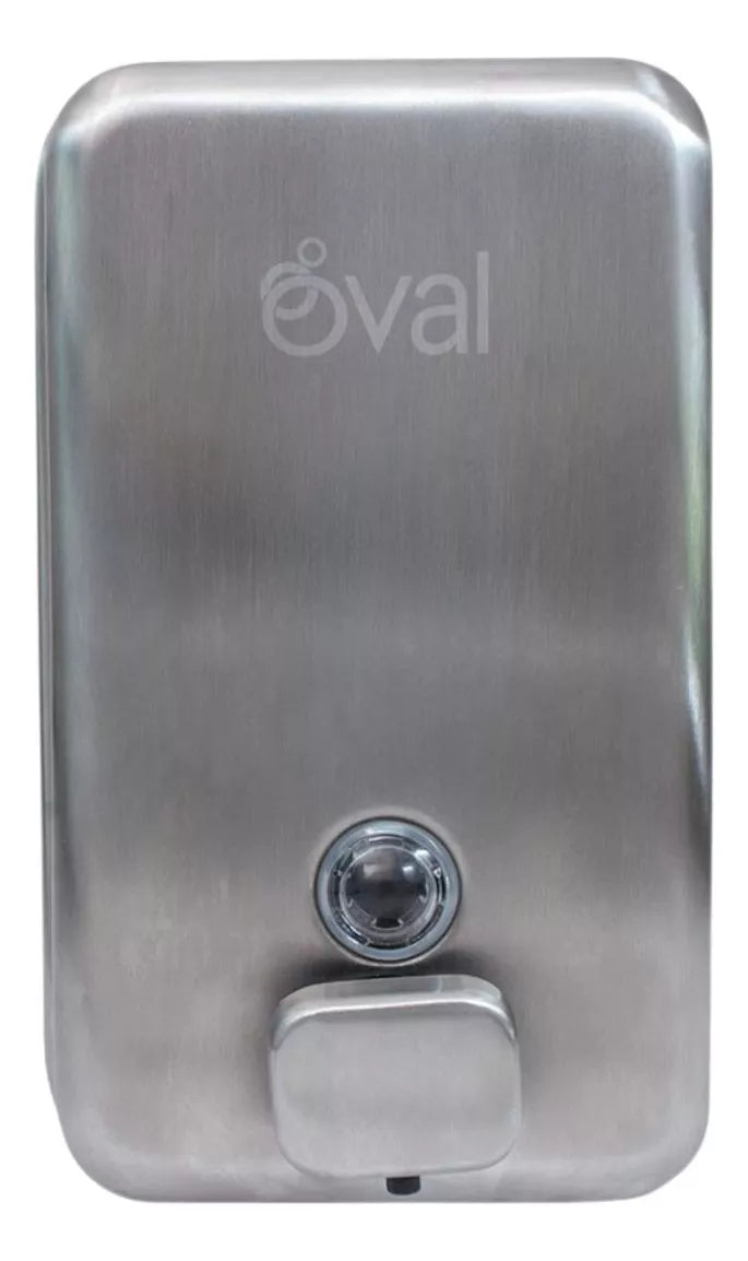 Jabonera Oval Acero Inoxidable Satinado 1 Litro Industrial