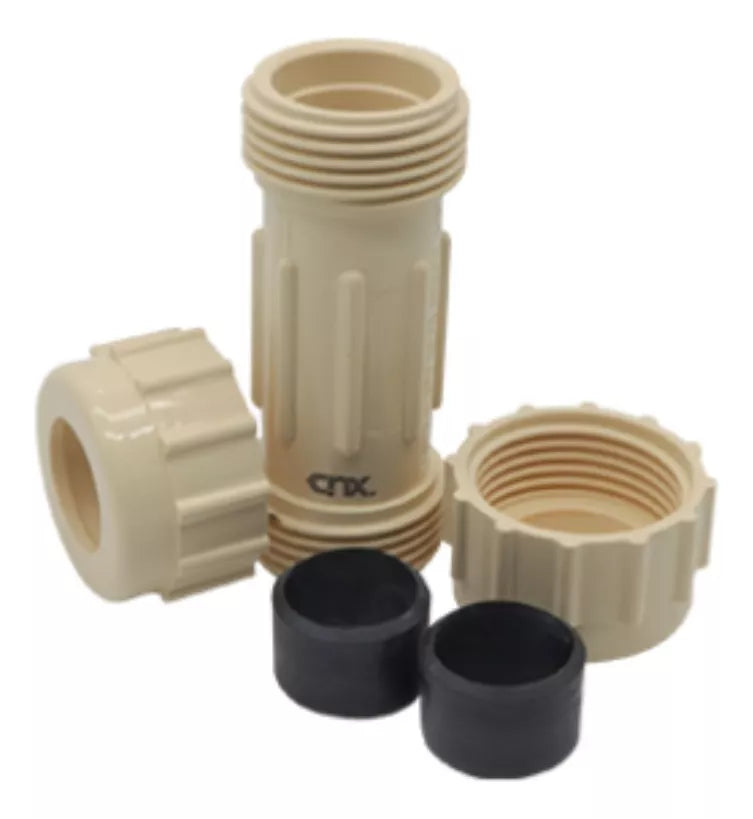 10 Piezas Cople Reparacion Cnx Cpvc 1/2'' Resistente