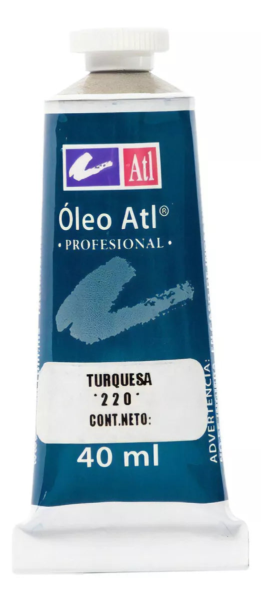 Pintura Óleo Atl T-14 Tubo Blister 40 Ml Colores Color Del Óleo Turquesa #220