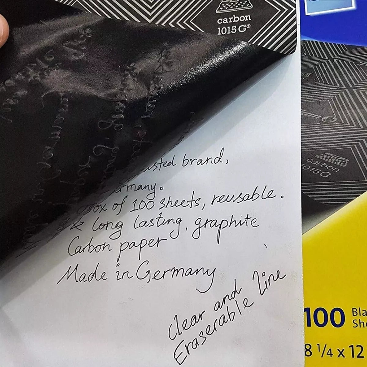 Hojas Papel Carbón 1015g Carta Base Cera Negra Pelikan 100 Piezas