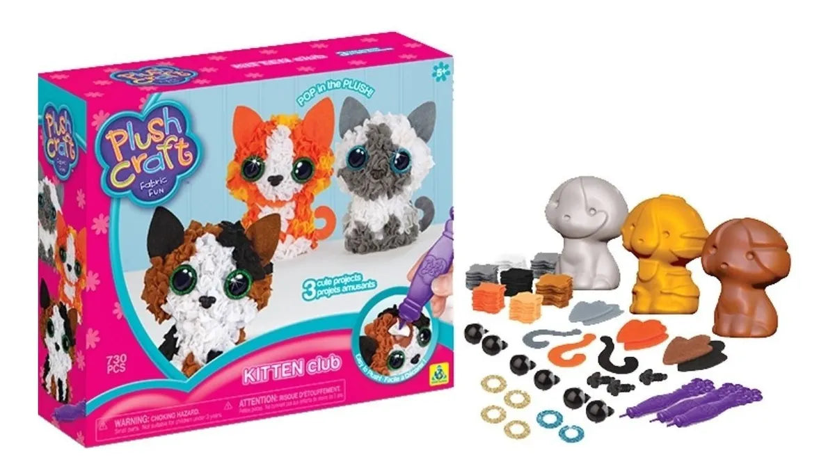 Peluche Armable Club Gatitos Plush Craft Minis Colección