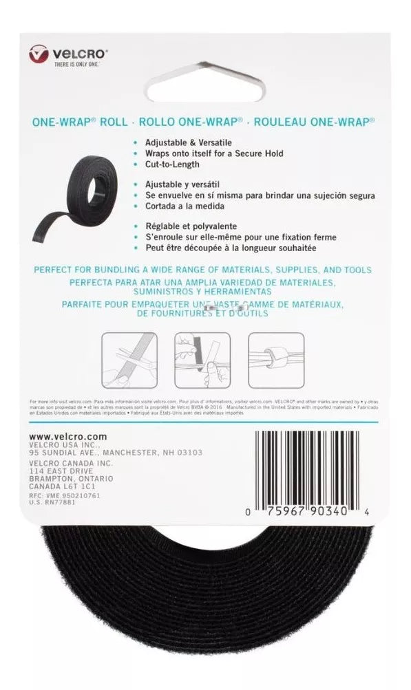 3.6m Correa Adhesiva Velcro ® Cinta Carga Reutilizable