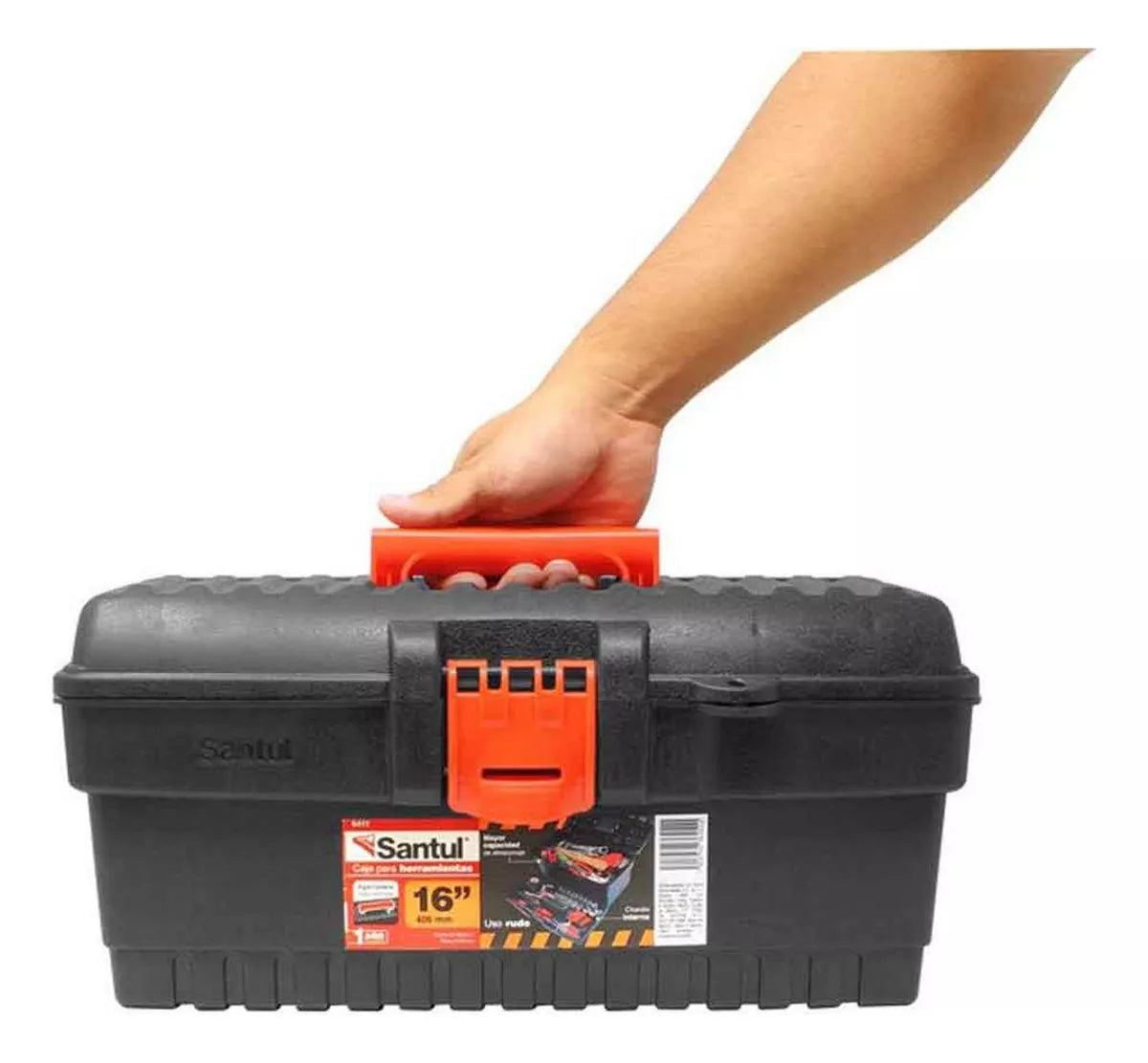 Caja Herramientas 16 PuLG Santul Broche Plastico Resistente