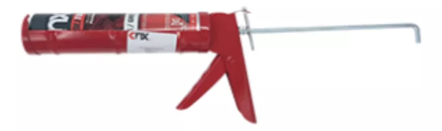 Pistola Calafateadora Cnx Barril Sellador Silicon Color Rojo