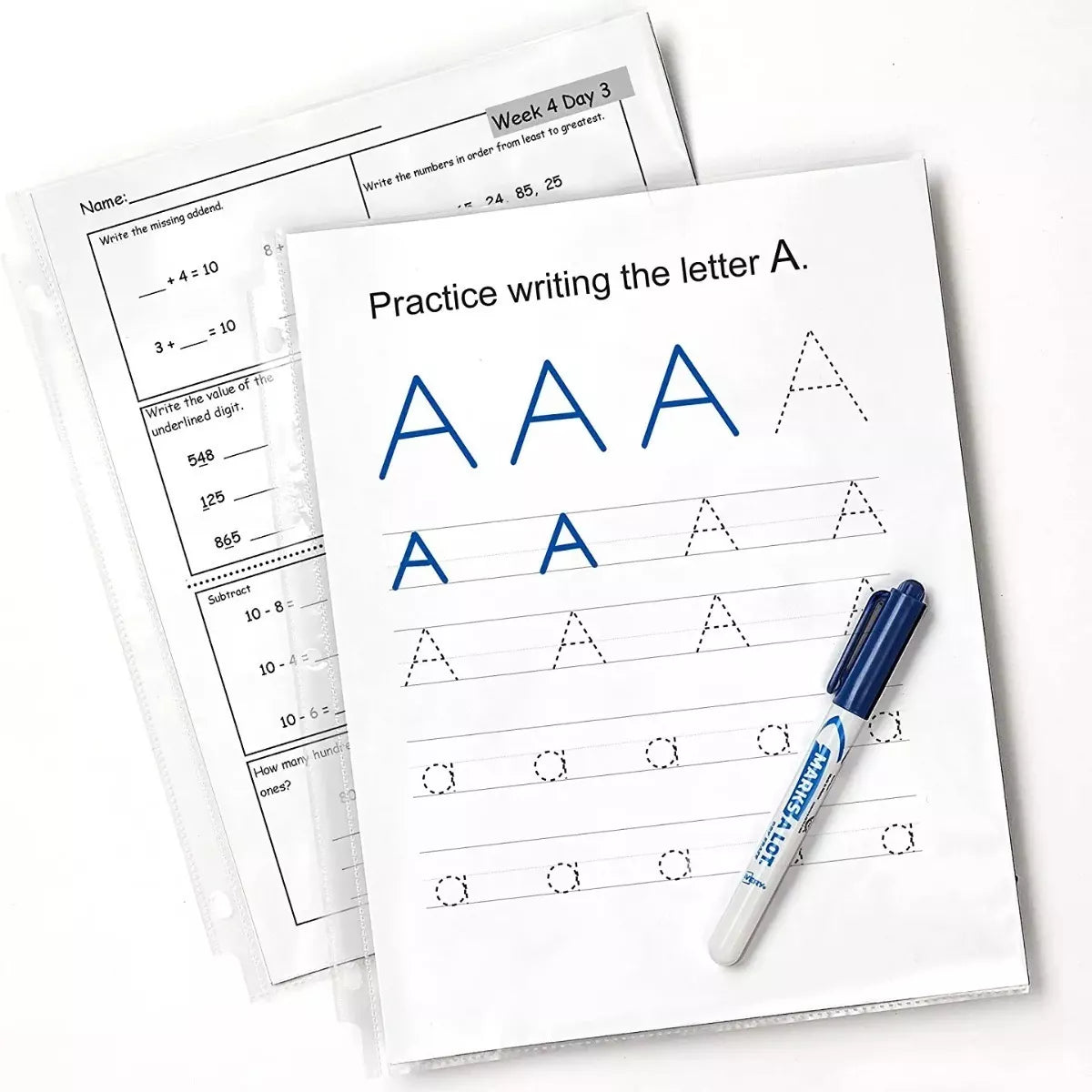 50 Protectores Hojas Avery Tamaño Carta Transparente Carpeta