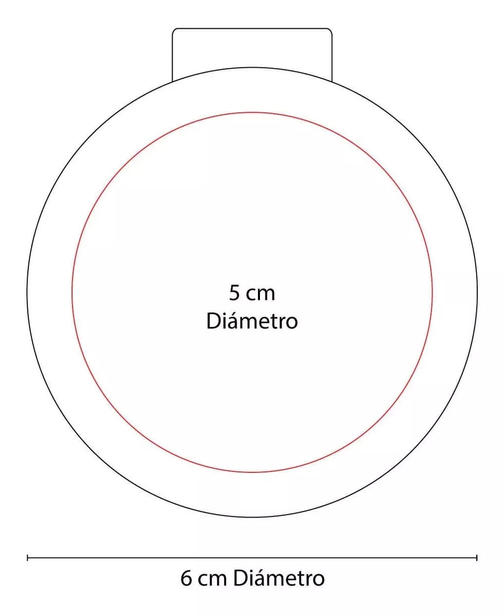 10 Espejos Bolsillo Redondo Maquillaje Belleza Colores Chico