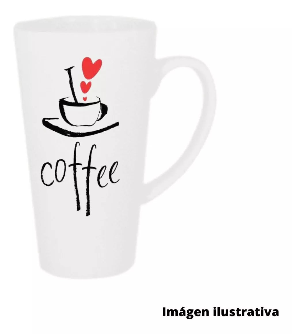 Taza Blanca Conica Color Maker 17oz Sublimacion Ceramica