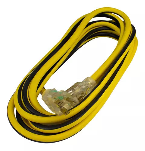 Extensión Eléctrica Sanelec Reforzada Luz Uso Rudo 4m