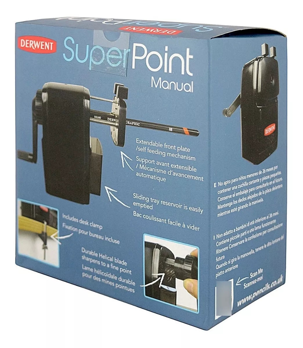 Sacapuntas Profesional Mecánico Manual Derwent Helicoidal