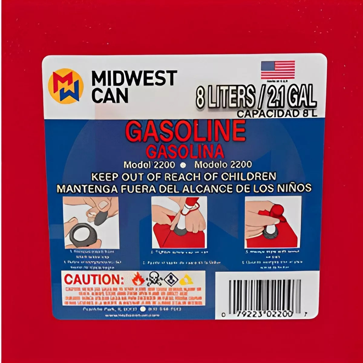 TANQUE PLASTICO PARA GASOLINA 2 GALONES DOGOTULS MW2002