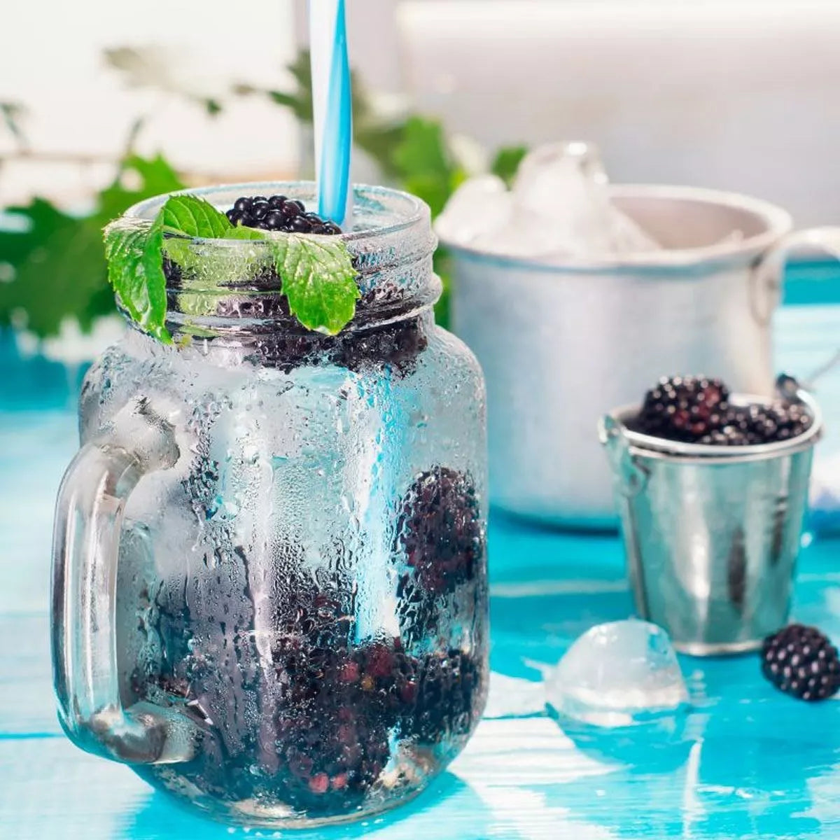 12pz Frasco Mason Jar Liso 480ml Tapa Popote Vidrio Colores