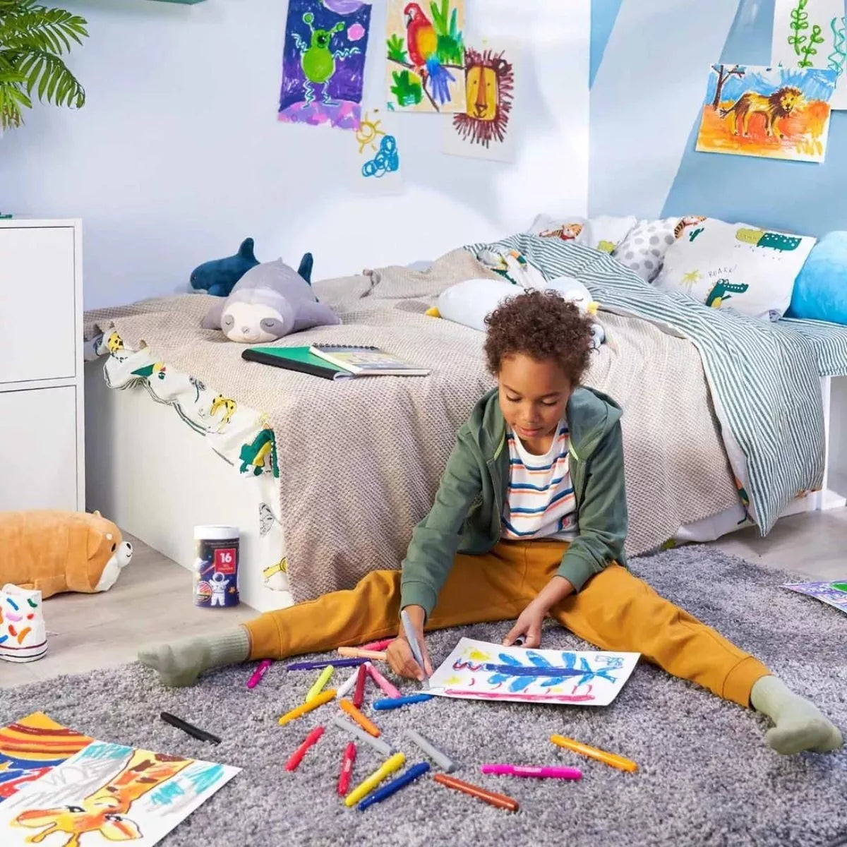 Set 16 Crayones Gel Twistables Niños Dibujo Colores Arteza