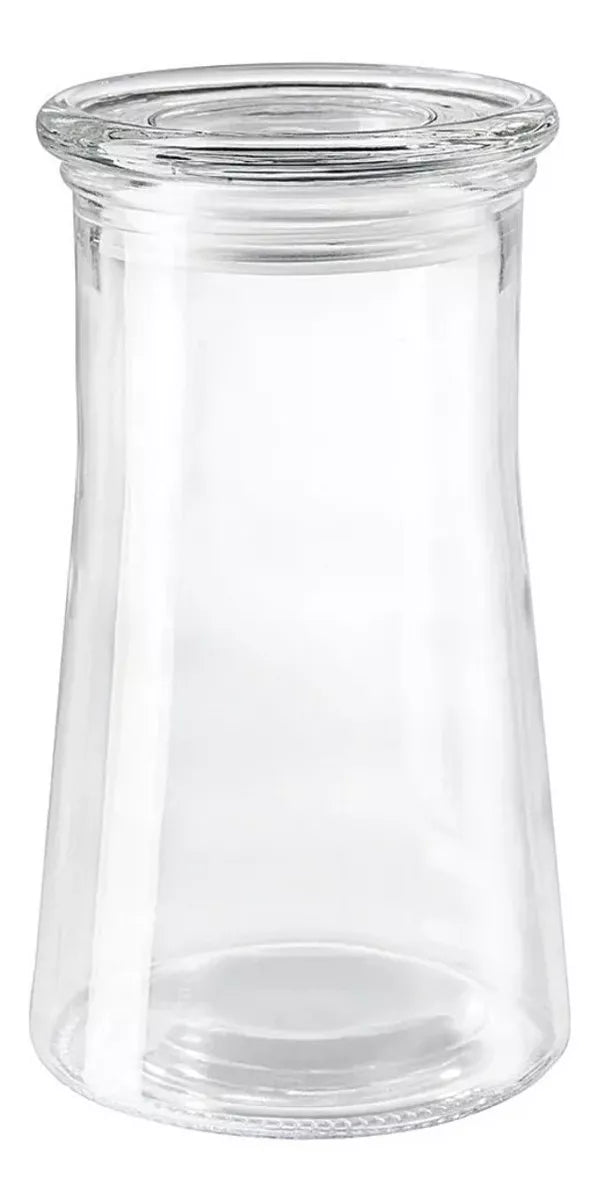 Envase Brocal Tapa Contenedor Frasco Vidrio Cristal 1.2 Lt