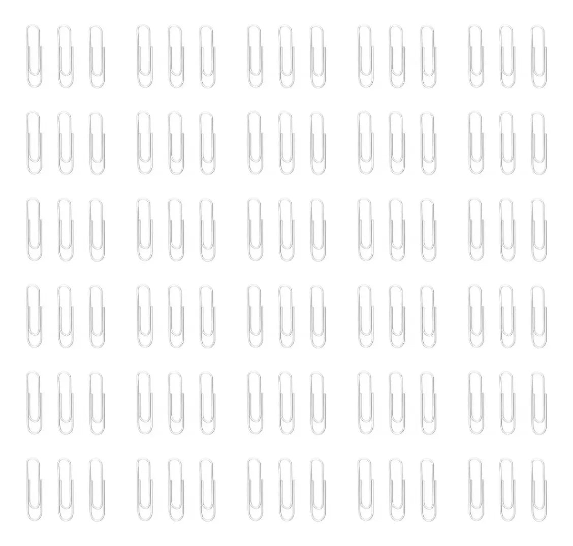 10 Cajas 100 Piezas C/u Clips Estandar Baco No.2 Inoxidable