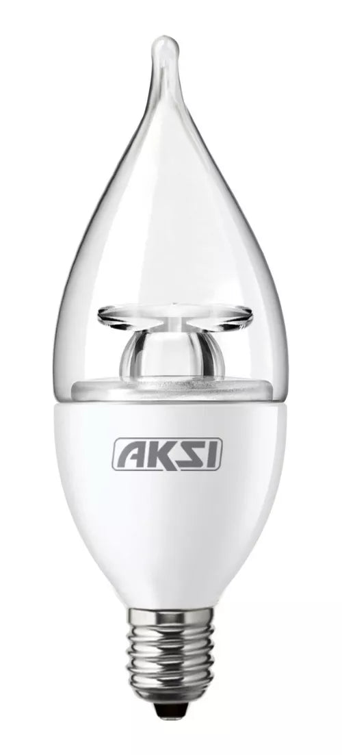 Pack De 10 Focos Flama Led Aksi 4w Luz Blanca Base E12