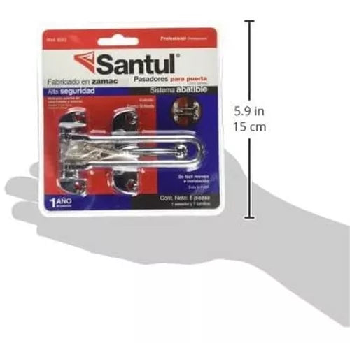 Pasadores Para Puerta Abatible Santul Metalico Acabado Cromo