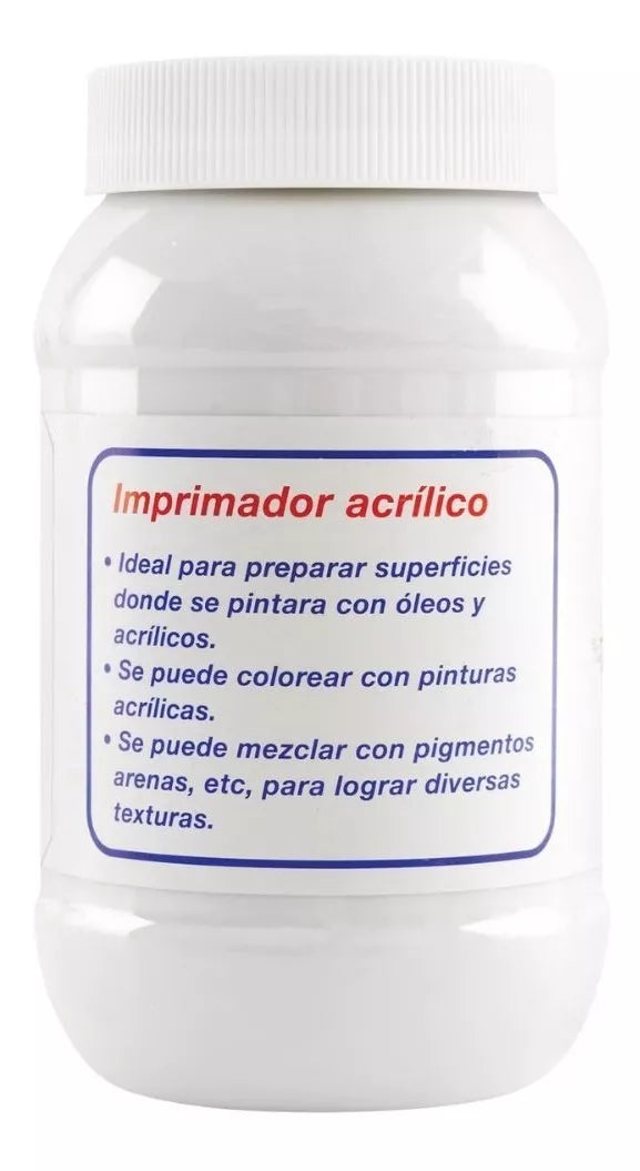 Gesso Imprimador Acrílico Blanco Rodin 500 Arte Manualidades