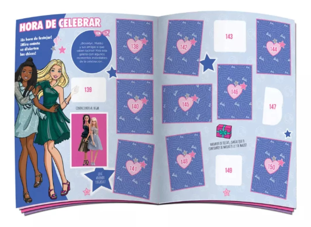 Álbum Pasta Blanda 4 Sobres Barbie Collection Panini