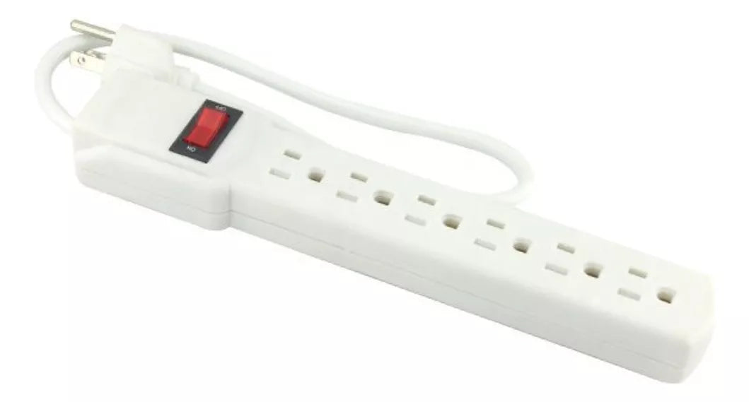 Multicontacto Sanelec 6 Entradas Luz Indicadora Cable 45cm