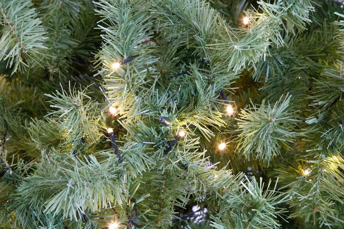 Arbol Navidad Naviplastic Pino Canadiense 2.2m 512 Luces Led Color Verde