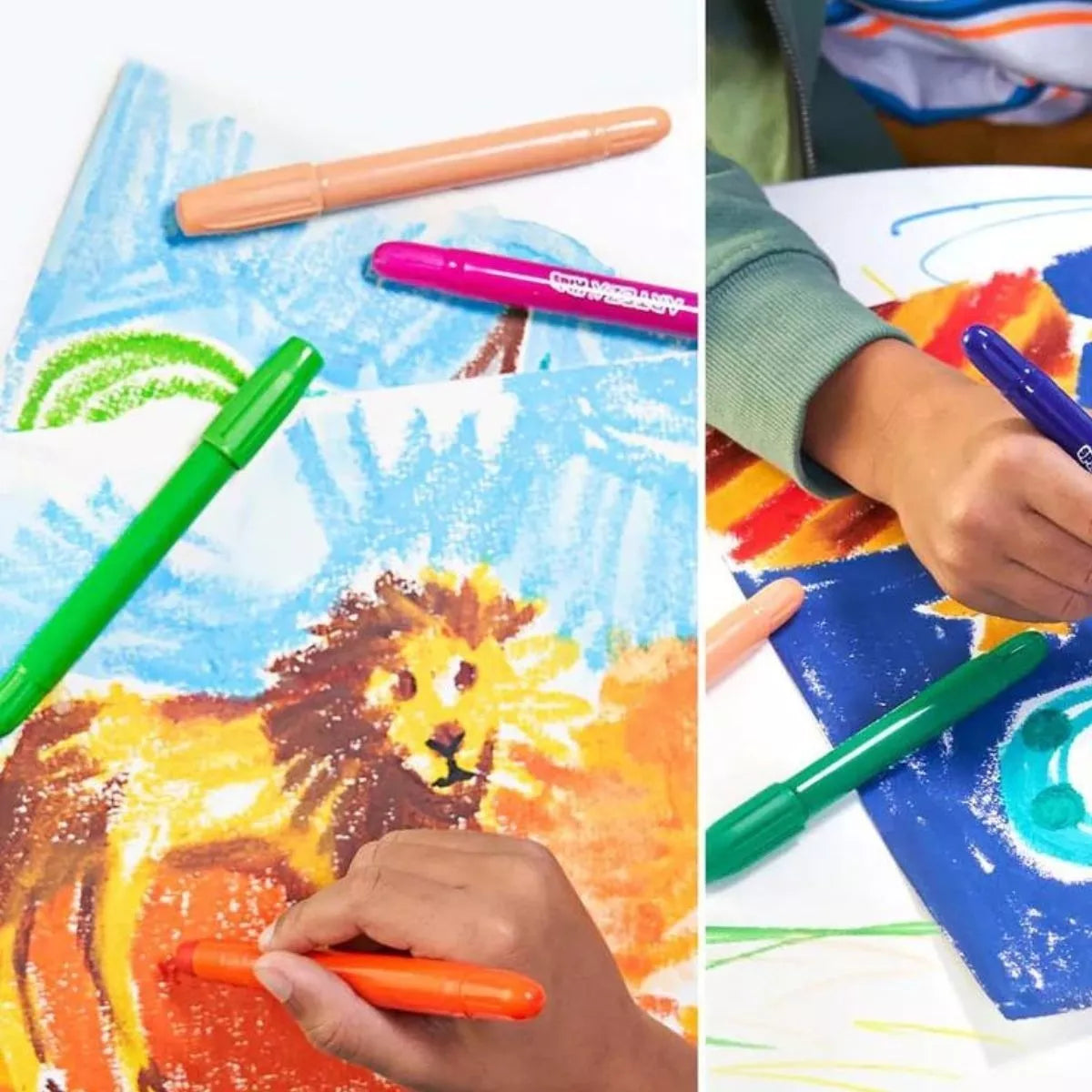 Set 16 Crayones Gel Twistables Niños Dibujo Colores Arteza