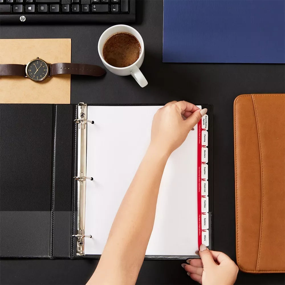 8 Separadores Avery Personalizable Transparentes Carpeta