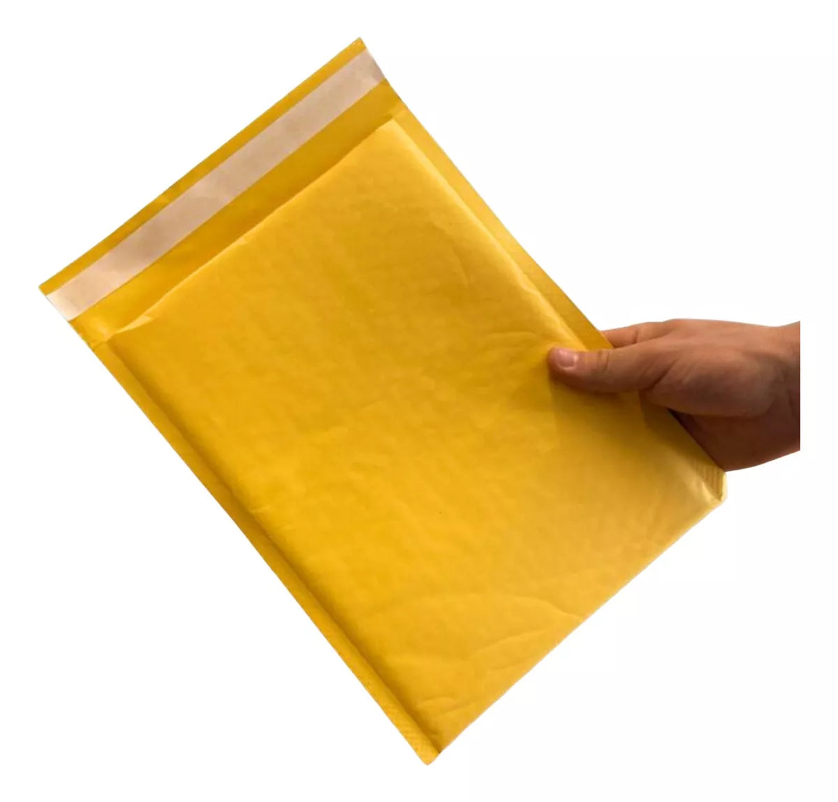 190 Sobres Burbuja 21.5cmx28cm Adhes Bubble Mailers Amarillo