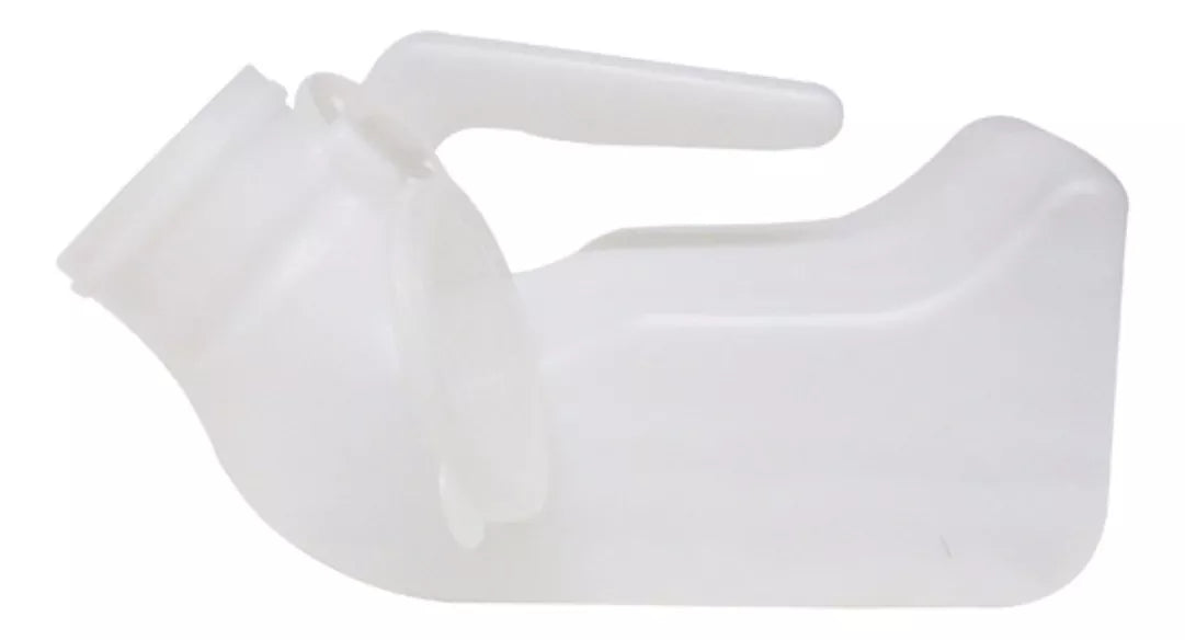 Orinal Pato Masculino Graduado Tapa Translucido 1L Medegen