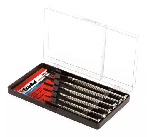 Juego 6 Desarmadores Joyero Santul Mango Metálico