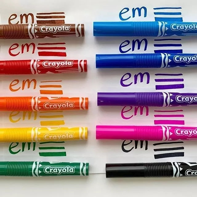 10 Plumones Multiline Alternative Crayola Diferentes Trazos