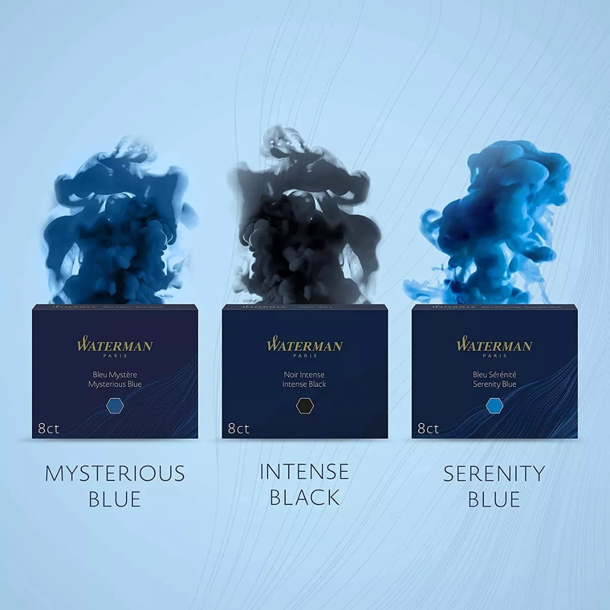 8 Cartuchos Repuesto Tinta Pluma Estilografica Waterman