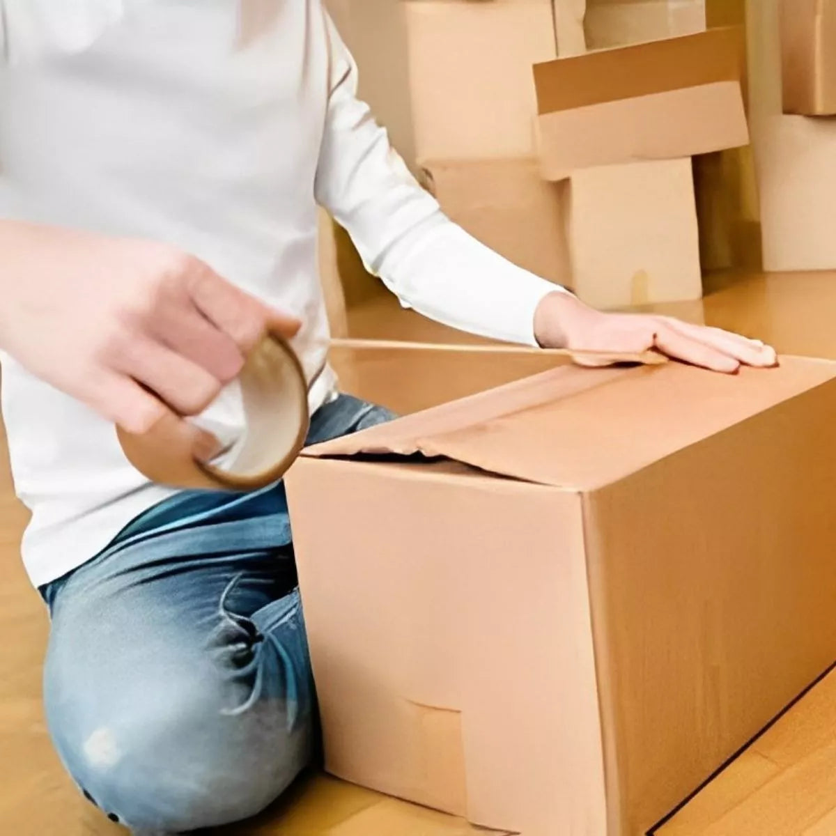 6 Pz Cinta Empaque Canela O Transparente Janel 060 48mmx150m