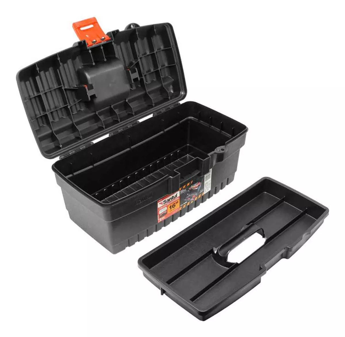 Caja Herramientas 16 PuLG Santul Broche Plastico Resistente