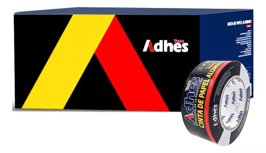 Caja 24pz Cinta Adhesiva Aluminio Adhes Impermeable 48mmx45m